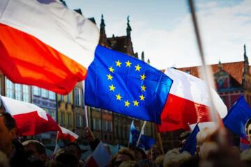 Poland EU Flags Edited