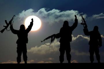 Terrorist silhouette edited