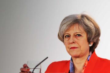 Theresa May White Gradient