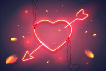 Valentines neon heart edited