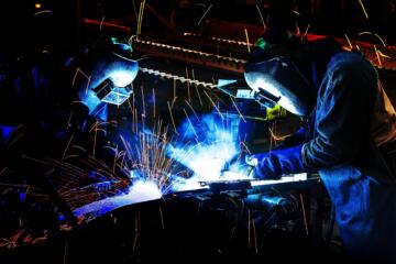 Welding Black Blue