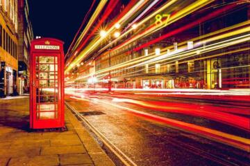 Streets of london at night Edited