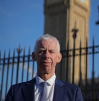 John Milne MP outside Parliament